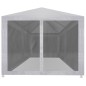 vidaXL Carpa de celebraciones con 6 paredes de malla 6x3 m