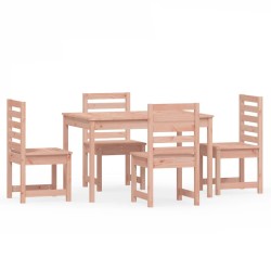 vidaXL Juego de comedor para jardín 5 pzas madera maciza Douglas