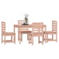 vidaXL Juego de comedor para jardín 5 pzas madera maciza Douglas vidaXL Juego de comedor para jardín 5 pzas madera maciza Douglas