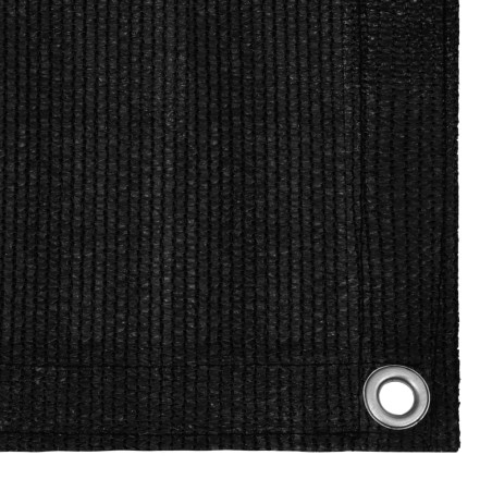 vidaXL Alfombra de tienda de campaña negro 250x350 cm