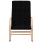 vidaXL Sillón de relax con taburete tela negro vidaXL Sillón de relax con taburete tela negro