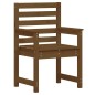 vidaXL Set de comedor de jardín 7 pzas madera maciza pino marrón miel vidaXL Set de comedor de jardín 7 pzas madera maciza pino marrón miel