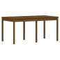 vidaXL Set de comedor de jardín 7 pzas madera maciza pino marrón miel vidaXL Set de comedor de jardín 7 pzas madera maciza pino marrón miel