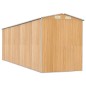 vidaXL Cobertizo jardín acero galvanizado marrón claro 192x606x223 cm vidaXL Cobertizo jardín acero galvanizado marrón claro 192x606x223 cm