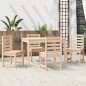 vidaXL Juego de comedor de jardín 5 piezas madera maciza de pino