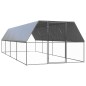 vidaXL Jaula gallinero de exterior de acero galvanizado 3x8x2 m vidaXL Jaula gallinero de exterior de acero galvanizado 3x8x2 m
