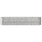 vidaXL Jardinera arriate acero recubrimiento polvo plata 368x80x68 cm vidaXL Jardinera arriate acero recubrimiento polvo plata 368x80x68 cm