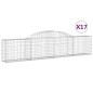 vidaXL Cestas de gaviones 17 uds forma de arco hierro 300x30x60/80 cm vidaXL Cestas de gaviones 17 uds forma de arco hierro 300x30x60/80 cm