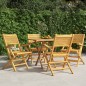 vidaXL Sillas de jardín plegables 4 uds madera maciza teca 55x62x90 cm vidaXL Sillas de jardín plegables 4 uds madera maciza teca 55x62x90 cm
