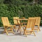vidaXL Sillas de jardín plegables 4 uds madera maciza teca 47x47x89 cm vidaXL Sillas de jardín plegables 4 uds madera maciza teca 47x47x89 cm