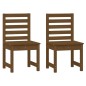 vidaXL Set de comedor de jardín 4 pzas madera maciza pino marrón miel vidaXL Set de comedor de jardín 4 pzas madera maciza pino marrón miel