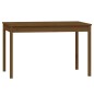vidaXL Set de comedor de jardín 4 pzas madera maciza pino marrón miel vidaXL Set de comedor de jardín 4 pzas madera maciza pino marrón miel