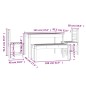 vidaXL Set de comedor de jardín 4 pzas madera maciza pino marrón miel vidaXL Set de comedor de jardín 4 pzas madera maciza pino marrón miel