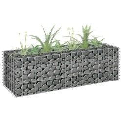 vidaXL Arriate de gaviones de acero galvanizado 90x30x30 cm
