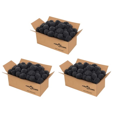 vidaXL Bolas de filtro de piscina antiolores polietileno negro 2100 g
