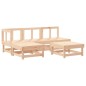 vidaXL Juego de sofás de jardín 5 piezas madera maciza de pino vidaXL Juego de sofás de jardín 5 piezas madera maciza de pino