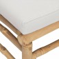 vidaXL Set de muebles de jardín 3 piezas bambú y cojines gris claro vidaXL Set de muebles de jardín 3 piezas bambú y cojines gris claro
