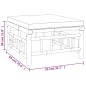 vidaXL Set de muebles de jardín 10 pzas bambú con cojines gris oscuro