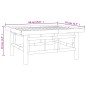 vidaXL Set de muebles de jardín 10 pzas bambú con cojines gris oscuro