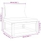 vidaXL Set muebles de jardín 5 pzas madera maciza y cojines gris claro vidaXL Set muebles de jardín 5 pzas madera maciza y cojines gris claro