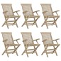 vidaXL Sillas de jardín plegables 6 uds madera maciza teca 56x61x89 cm vidaXL Sillas de jardín plegables 6 uds madera maciza teca 56x61x89 cm