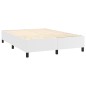 vidaXL Cama box spring con colchón cuero sintético blanco 140x200cm vidaXL Cama box spring con colchón cuero sintético blanco 140x200cm