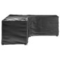 vidaXL Fundas muebles jardín forma de L 2 uds 16 ojales 260x210x80 cm vidaXL Fundas muebles jardín forma de L 2 uds 16 ojales 260x210x80 cm