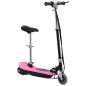 vidaXL Patinete eléctrico con asiento rosa 120 W