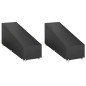 vidaXL Fundas tumbonas 2 uds 12 ojales polietileno 205x75x40/70 cm vidaXL Fundas tumbonas 2 uds 12 ojales polietileno 205x75x40/70 cm