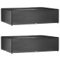 vidaXL Fundas muebles jardín 2 uds 16 ojales rectangular 300x200x75 cm