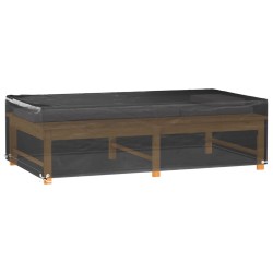 vidaXL Fundas muebles de jardín 2 uds 8 ojales rectangular 125x70x35cm