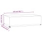vidaXL Fundas muebles de jardín 2 uds 8 ojales rectangular 125x70x35cm