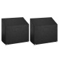 vidaXL Fundas bancos jardín 2 uds 8 ojales polietileno 130x70x70/88 cm vidaXL Fundas bancos jardín 2 uds 8 ojales polietileno 130x70x70/88 cm