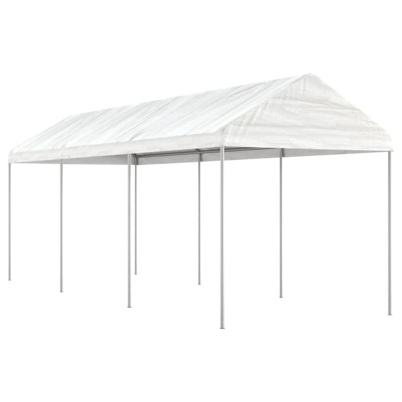 vidaXL Cenador con techo polietileno blanco 6,69x2,28x2,69 m vidaXL Cenador con techo polietileno blanco 6,69x2,28x2,69 m