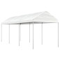 vidaXL Cenador con techo polietileno blanco 6,69x2,28x2,69 m vidaXL Cenador con techo polietileno blanco 6,69x2,28x2,69 m