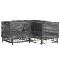 vidaXL Fundas muebles jardín forma de L 2 uds 12 ojales 185x185x70 cm vidaXL Fundas muebles jardín forma de L 2 uds 12 ojales 185x185x70 cm