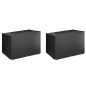 vidaXL Fundas de banco balancín 2 uds 12 ojales PE 215x150x130/150 cm vidaXL Fundas de banco balancín 2 uds 12 ojales PE 215x150x130/150 cm
