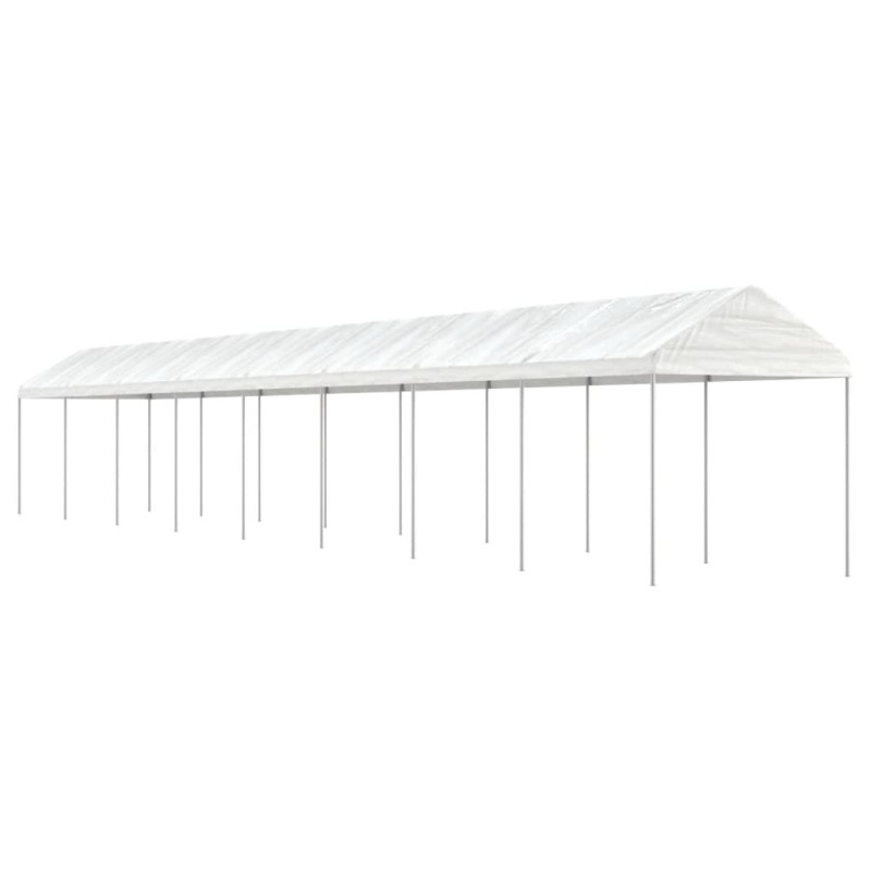 vidaXL Cenador con techo polietileno blanco 17,84x2,28x2,69 m vidaXL Cenador con techo polietileno blanco 17,84x2,28x2,69 m