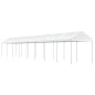vidaXL Cenador con techo polietileno blanco 17,84x2,28x2,69 m vidaXL Cenador con techo polietileno blanco 17,84x2,28x2,69 m