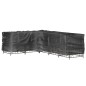 vidaXL Fundas muebles jardín forma de L 2 uds 18 ojales 220x285x80 cm vidaXL Fundas muebles jardín forma de L 2 uds 18 ojales 220x285x80 cm
