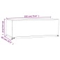 vidaXL Fundas muebles jardín 2 uds 8 ojales rectangular 192x82x65 cm vidaXL Fundas muebles jardín 2 uds 8 ojales rectangular 192x82x65 cm
