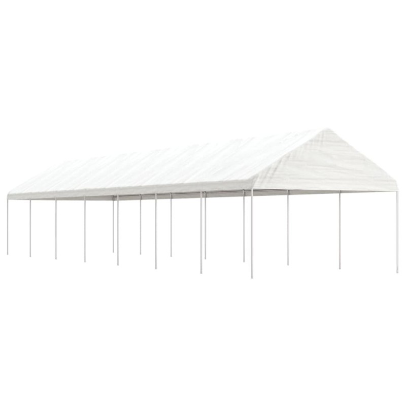 vidaXL Cenador con techo polietileno blanco 15,61x4,08x3,22 m vidaXL Cenador con techo polietileno blanco 15,61x4,08x3,22 m