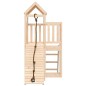 vidaXL Casa de juegos con pared de escalada madera maciza pino vidaXL Casa de juegos con pared de escalada madera maciza pino
