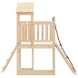 vidaXL Casa de juegos con pared de escalada madera maciza pino vidaXL Casa de juegos con pared de escalada madera maciza pino
