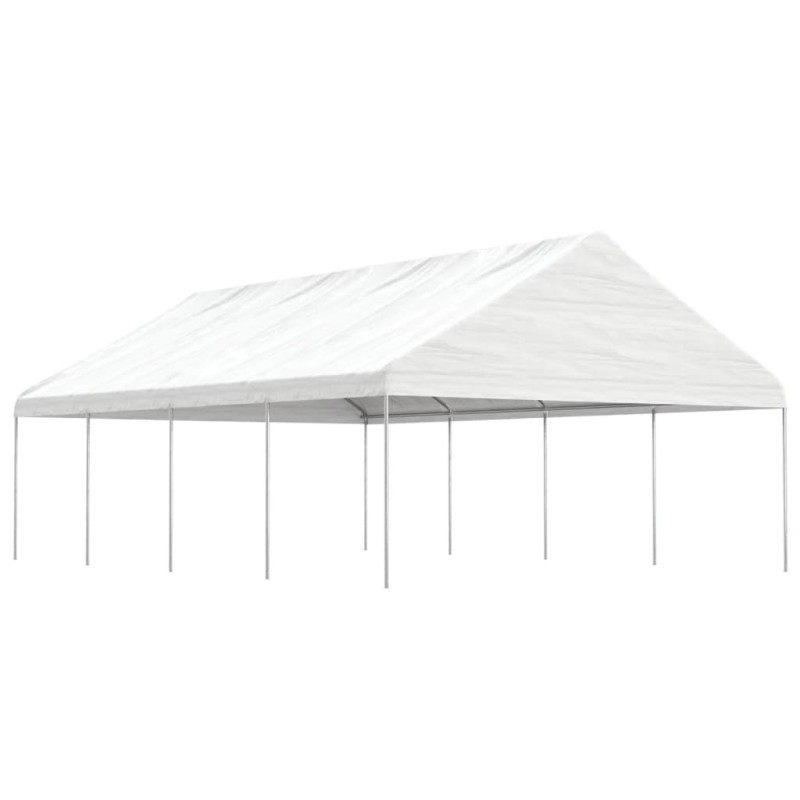 vidaXL Cenador con techo polietileno blanco 8,92x5,88x3,75 m vidaXL Cenador con techo polietileno blanco 8,92x5,88x3,75 m