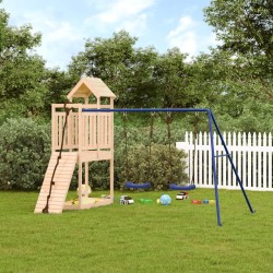 vidaXL Parque infantil de exterior madera maciza de pino