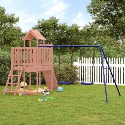 vidaXL Parque infantil de exterior madera maciza Douglas