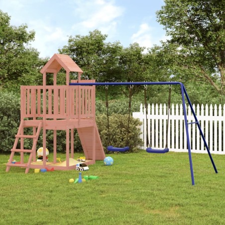 vidaXL Parque infantil de exterior madera maciza Douglas