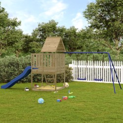 vidaXL Parque infantil de exterior madera de pino impregnada