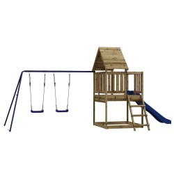 vidaXL Parque infantil de exterior madera de pino impregnada